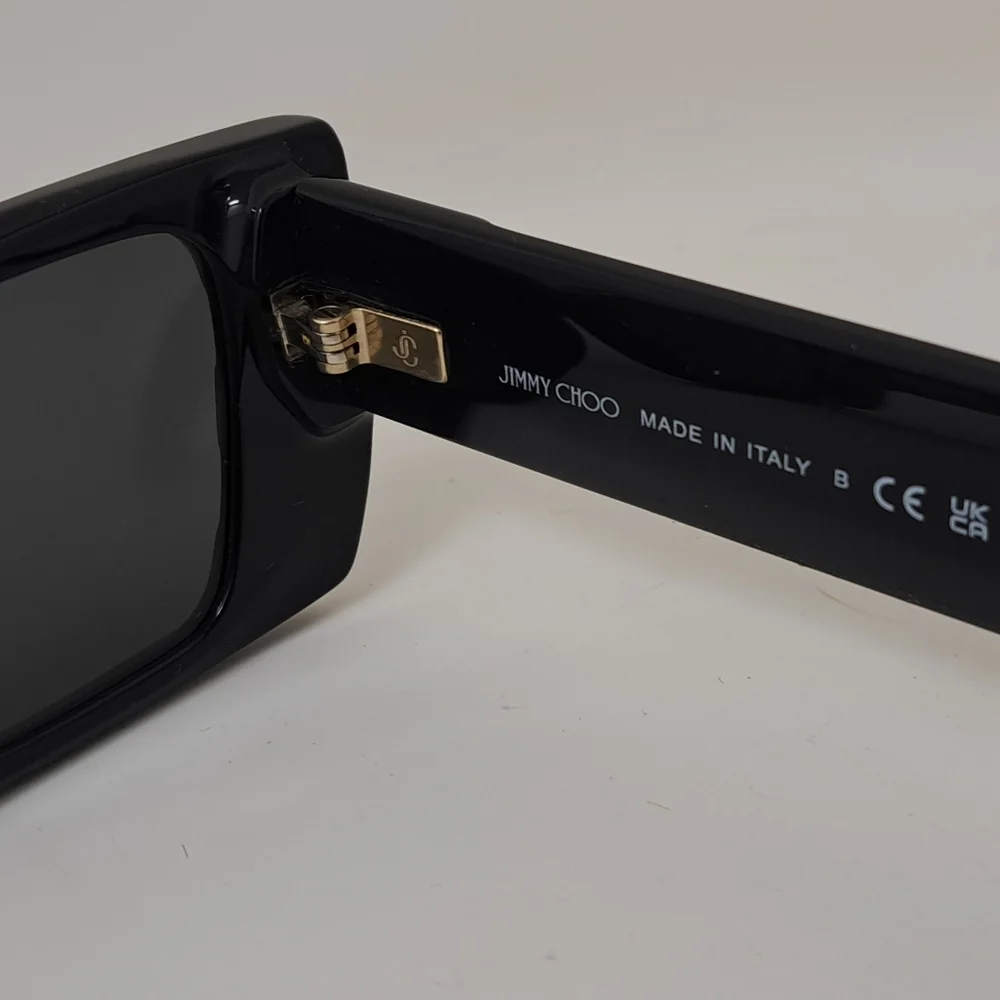 NWT Jimmy Choo Avenue Motif Tatum Sunglasses Matte Black Gray JC5009 53-17-140 - Picture 12 of 15